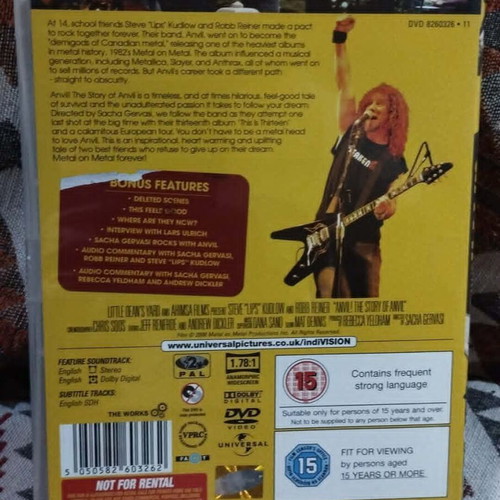 Anvil The Story of Anvil DVD like new, documentary