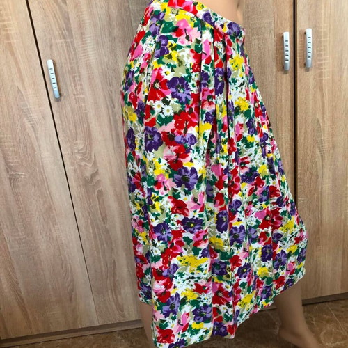 Floral linen skirt, size XL