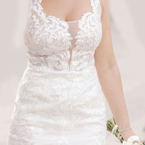 Atelier Eme midi wedding dress like new, white, size M
