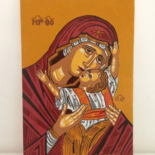 Panagia with Divine Infant 2 Oil Painting new