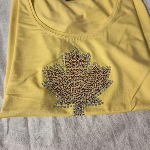 Dsquared2 women's blouse new, size small, yellow