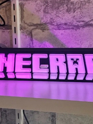 Minecraft LED Lamp 3D Printed New Gamer Lamp