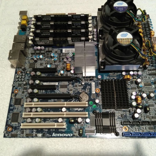Lenovo D10 Server Motherboard dual socket LGA771 used with CPU and RAM