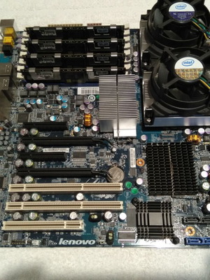 Lenovo D10 Server Motherboard dual socket LGA771 used with CPU and RAM