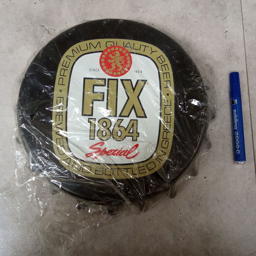 Vintage rare collectible Fix Lager beer sign new, unused