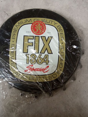 Vintage rare collectible Fix Lager beer sign new, unused
