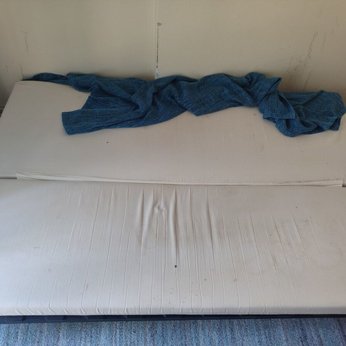 IKEA Sofa Bed used with metal frame and removable mattress