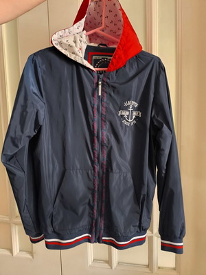 Alouette jacket like new, white and blue, size 164 cm