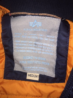 Alpha Industries NASA jacket size M