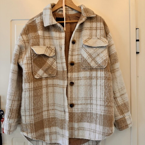 Tally Weijl women's jacket, beige and brown, size S