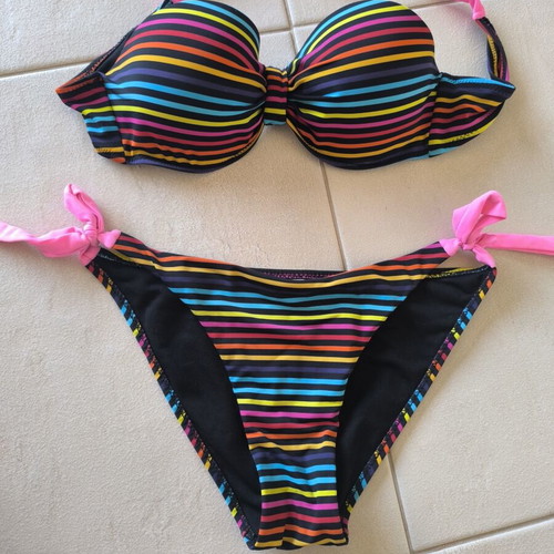 Bikini Set Rae strapless multicolor size M like new