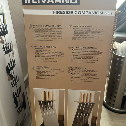 Fireside Companion Set Livarno new fireplace accessories