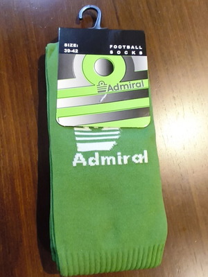Admiral football socks size 39-42 green new