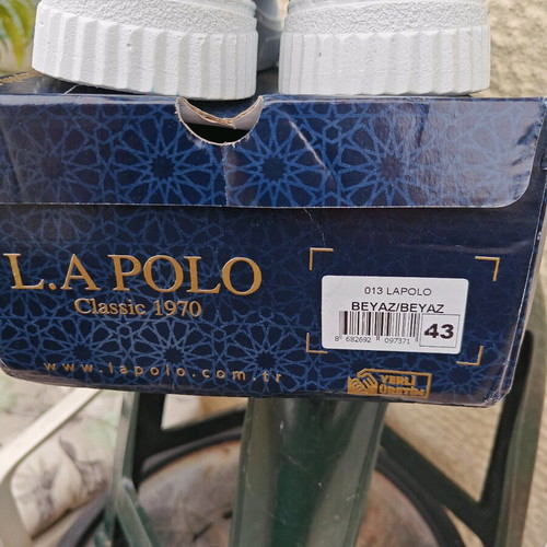 L.A Polo Men's Casual Shoes New, White Size 43