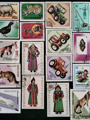 Mongolia stamp collection 140+ different, new