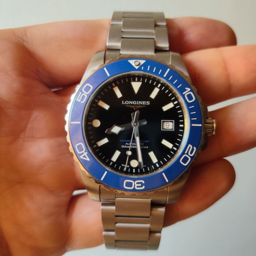 Longines HydroConquest Automatic 42mm Blue Bezel New