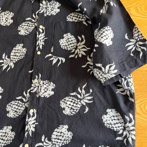 H&M men's linen shirt with pineapple print XXL