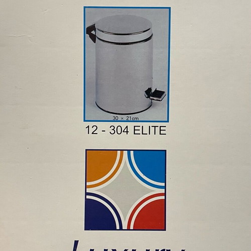 Bathroom waste bin chrome new