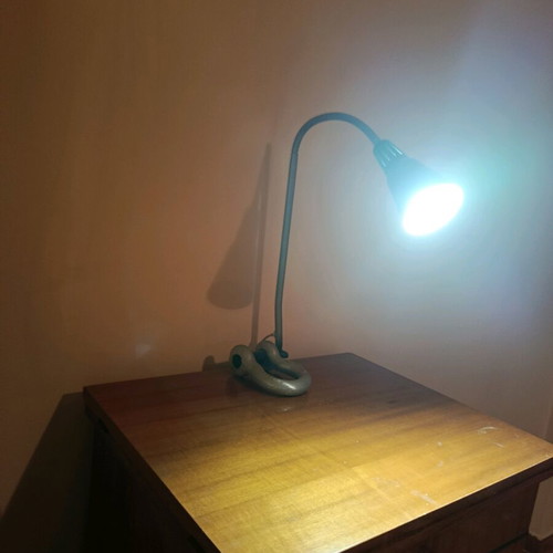 Handmade table lamp made to order from aluminum and iron