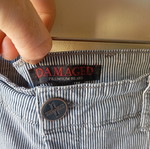 Βερμούδα ανδρική Abercrombie & Fitch σαν καινούργια, γκρι και λευκές ρίγες W30