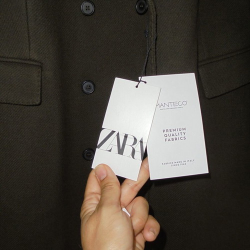 MANTECO, ZARA khaki coat size xxl new