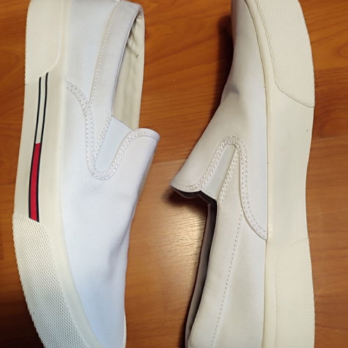 Tommy Jeans Slip On casual shoes white used, size 44.5-45