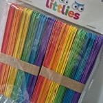 Colored sticks used