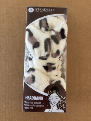 Standelli Headband New, Velvet White and Brown