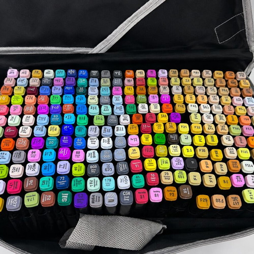 262 Dual Tip Art Markers Professional Colouring Set