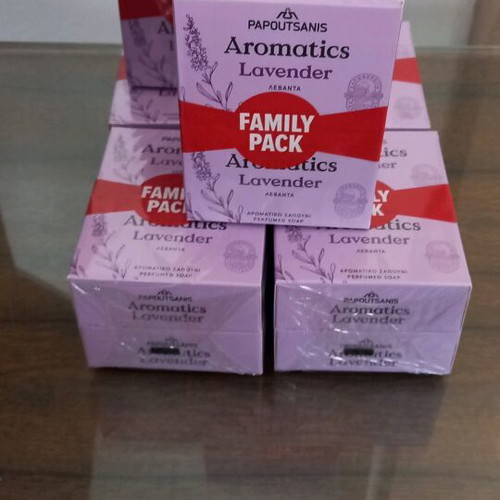 Papoutsanis lavender soaps new, pack of four