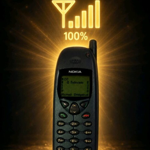 Nokia 6110 used with large antenna and signal bell