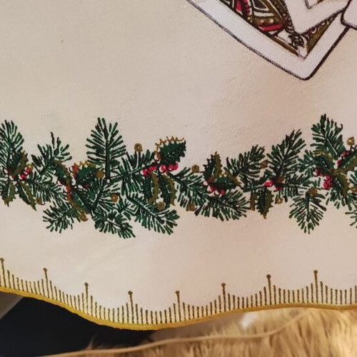 Tablecloth with 4 napkins used, Christmas set