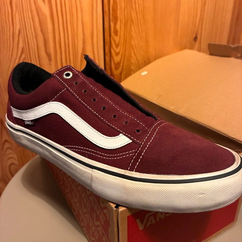 Vans Old Skool Pro-Skate suede shoes size EU43 like new, burgundy