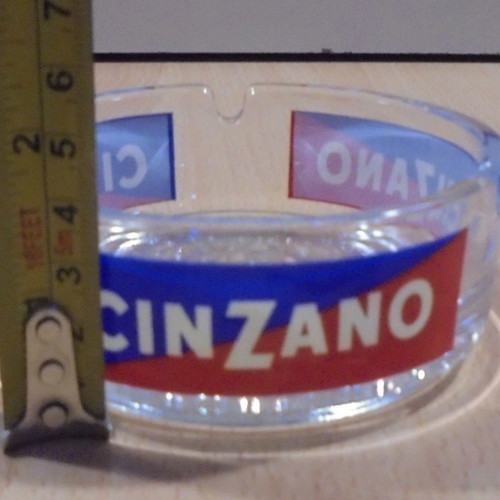 Cinzano Vermouth promotional glass ashtray like new