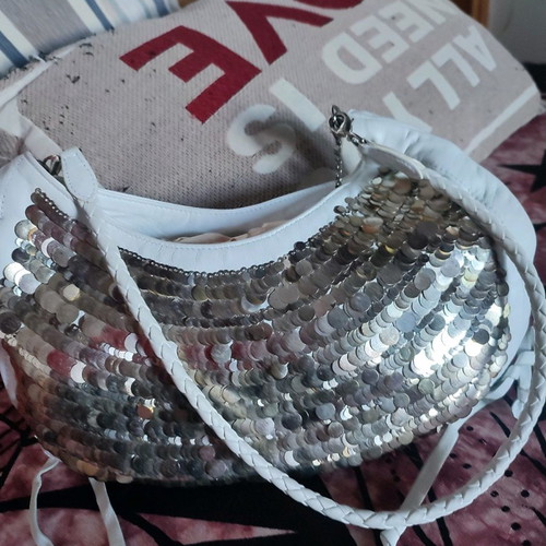 Sonia Rykiel handbag used, white, ideal for summer