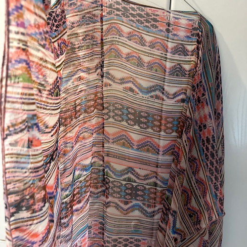 Pink Woman kimono size M, loose fit, suitable for summer