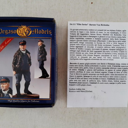 Pegaso Models 54mm Manfred vom Richtofen Red Byron metal modeling kit new