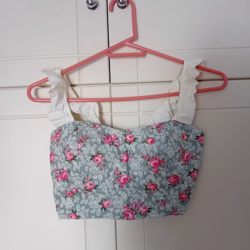 Karavan Clothing Floral Crop Top Corset One Size like new
