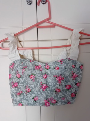 Karavan Clothing Floral Crop Top Corset One Size like new