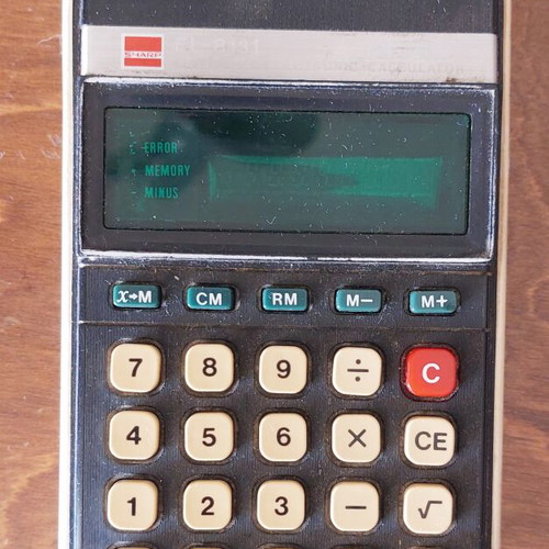 Sharp EL-8131 calculator used