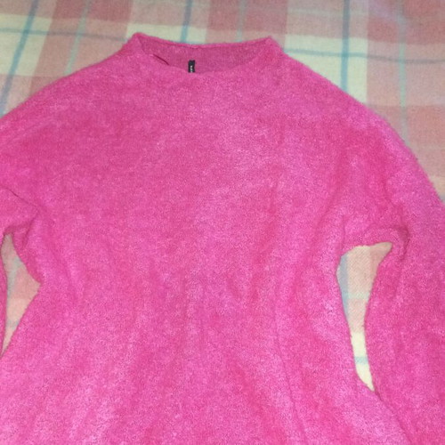 Stradivarius knitted blouse dress like new, pink, size 36