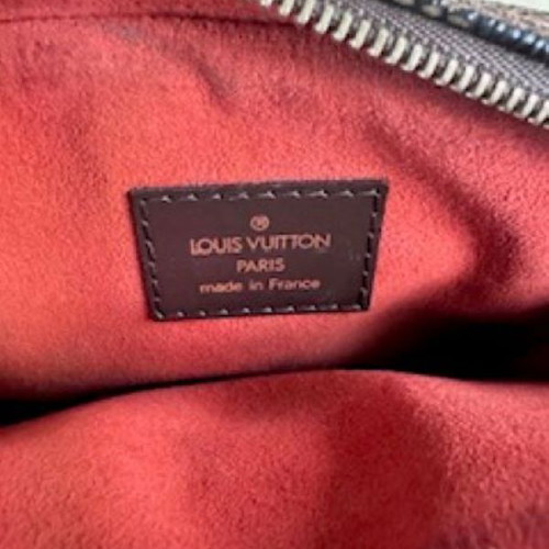 Louis Vuitton damier crossbody bag used, brown