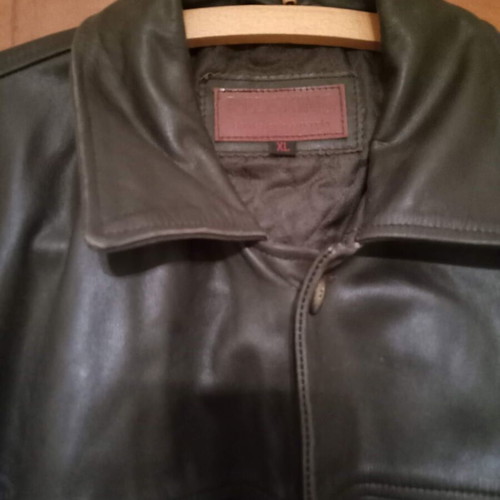 Redskins leather coat XL like new dark brown