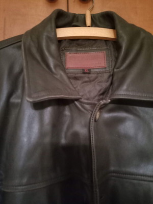 Redskins leather coat XL like new dark brown