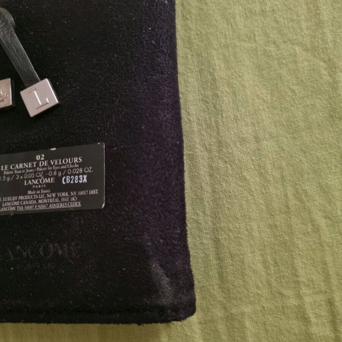 Lancome vintage eyeshadow palette used, Carnet de Velours