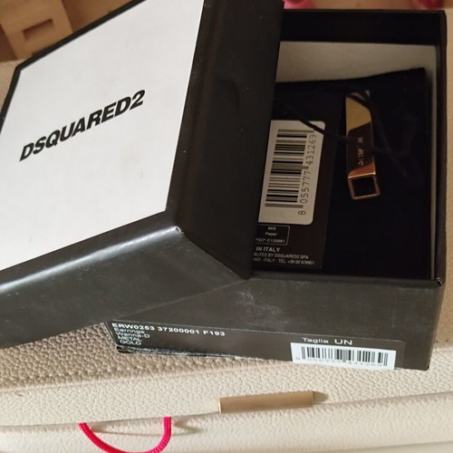 Dsquared2 clip-on earrings gold brass like new