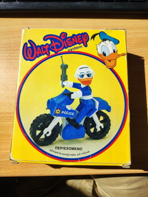 Walt Disney System συλλεκτικός αστυνομικός Donald Duck σε κουτί