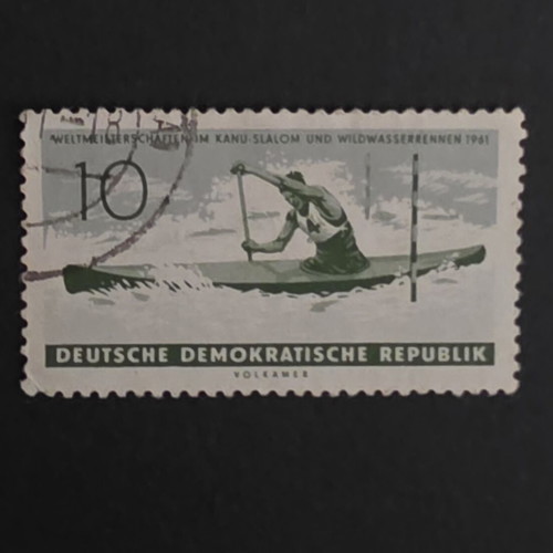 Vintage stamp collection used, 6 pieces from DDR and Romania 1960-1962