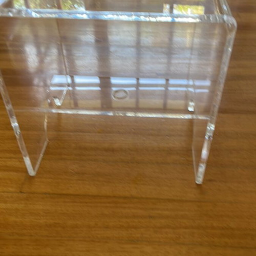 Plexi Glass Coffee Table used, versatile and easy to clean