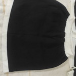Knitted set old money style, like new, one size black and white